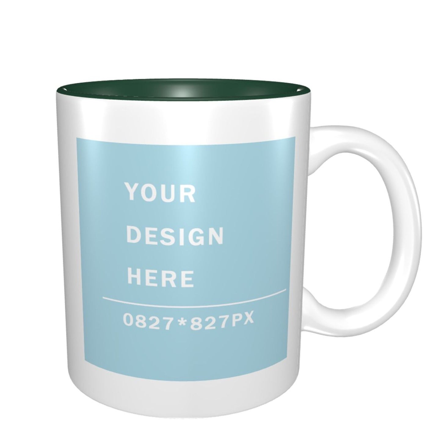 Design your Mug -Inner Color Ceramic Mug-Two Side Printed