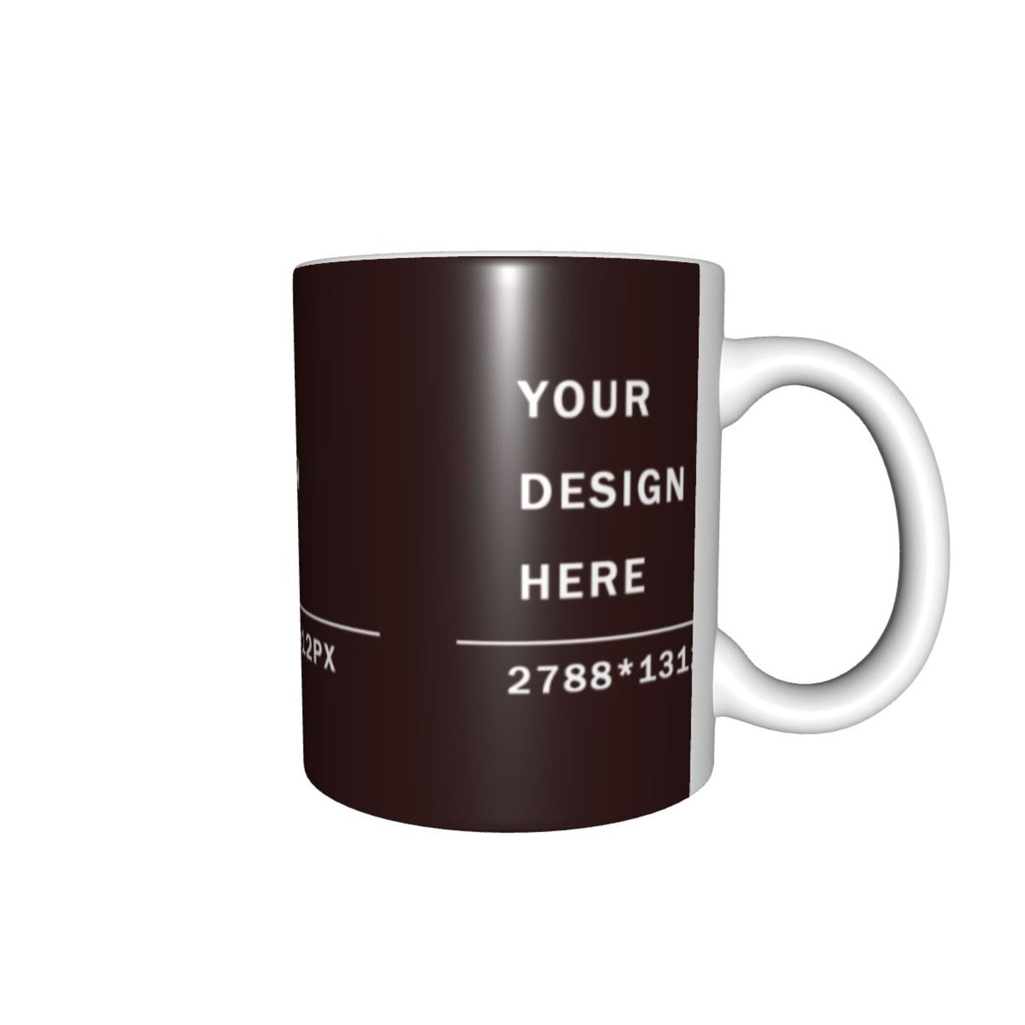 Design your Mug - White Ceramic Coffee Mug -Along Surface Printed