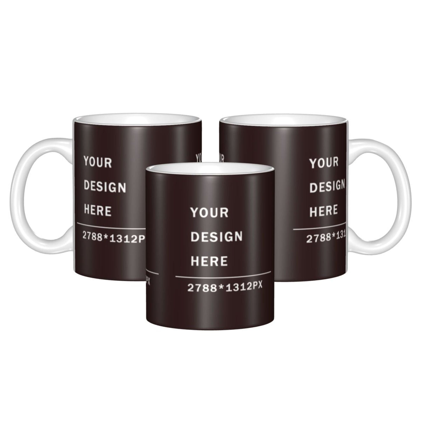 Design your Mug - White Ceramic Coffee Mug -Along Surface Printed