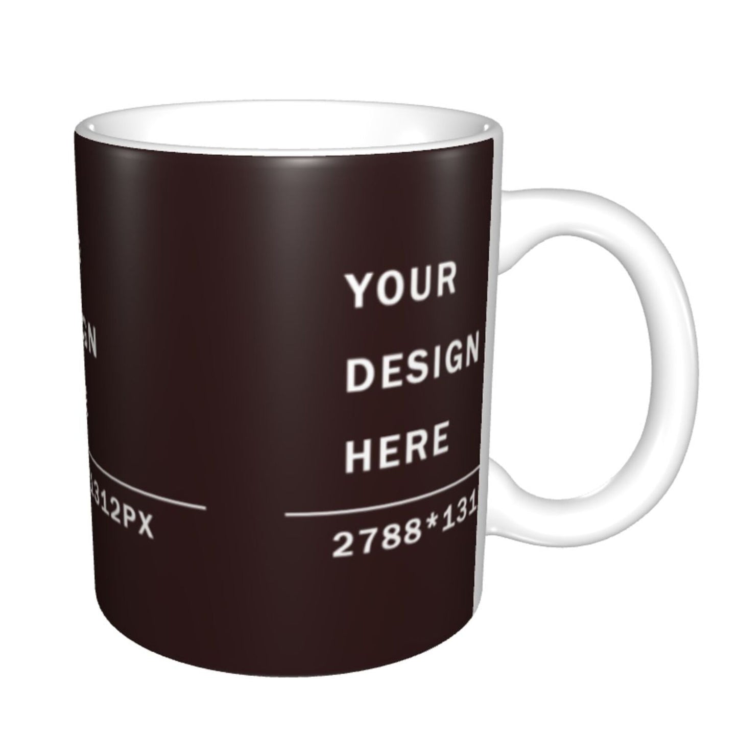 Design your Mug - White Ceramic Coffee Mug -Along Surface Printed