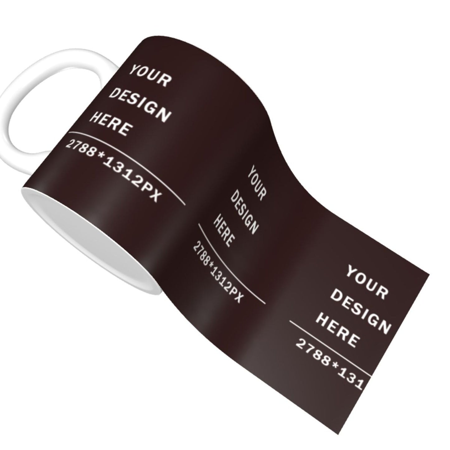 Design your Mug - White Ceramic Coffee Mug -Along Surface Printed