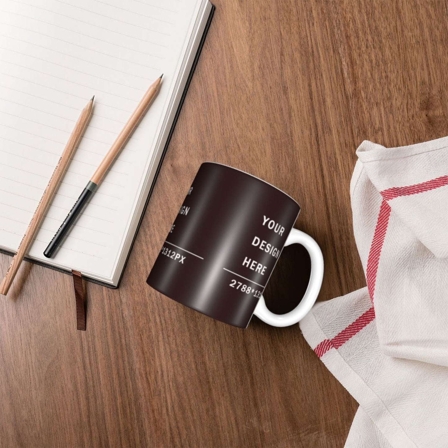 Design your Mug - White Ceramic Coffee Mug -Along Surface Printed