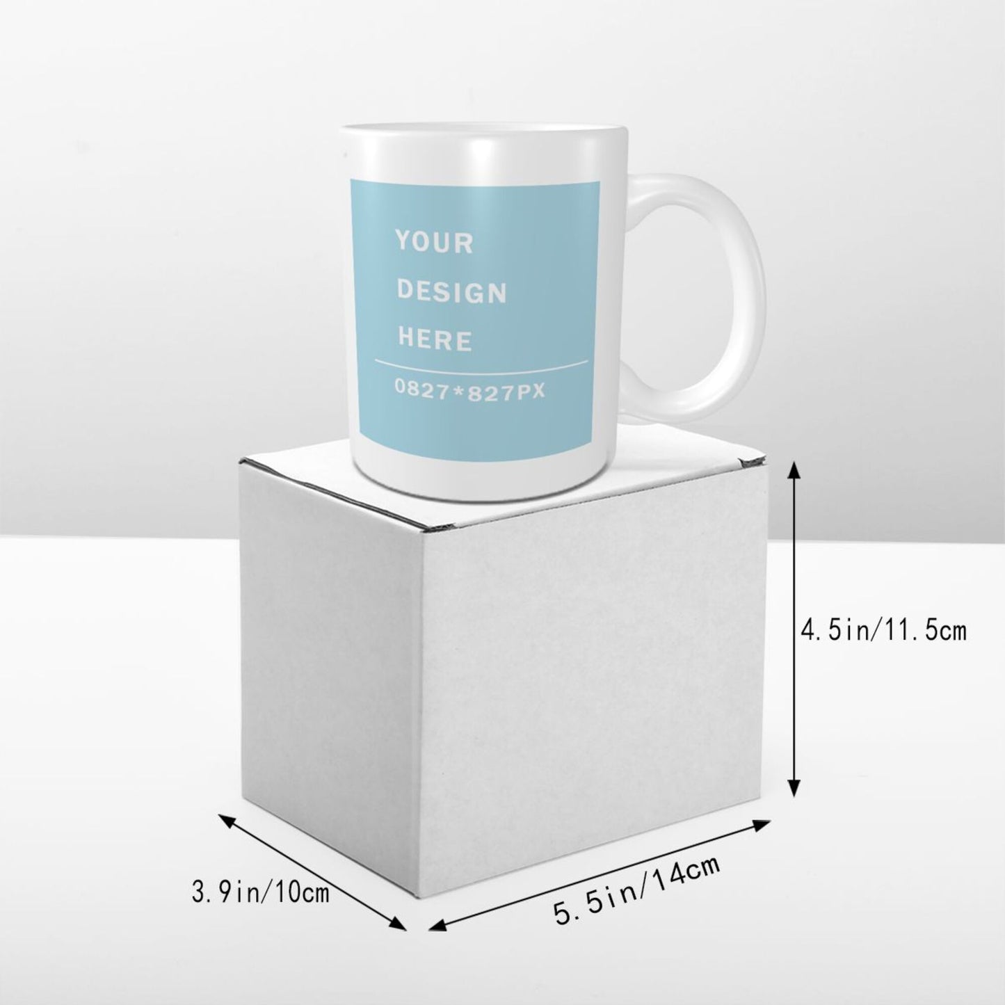 Design your Mug - White Ceramic  Mug -Two Side Printed