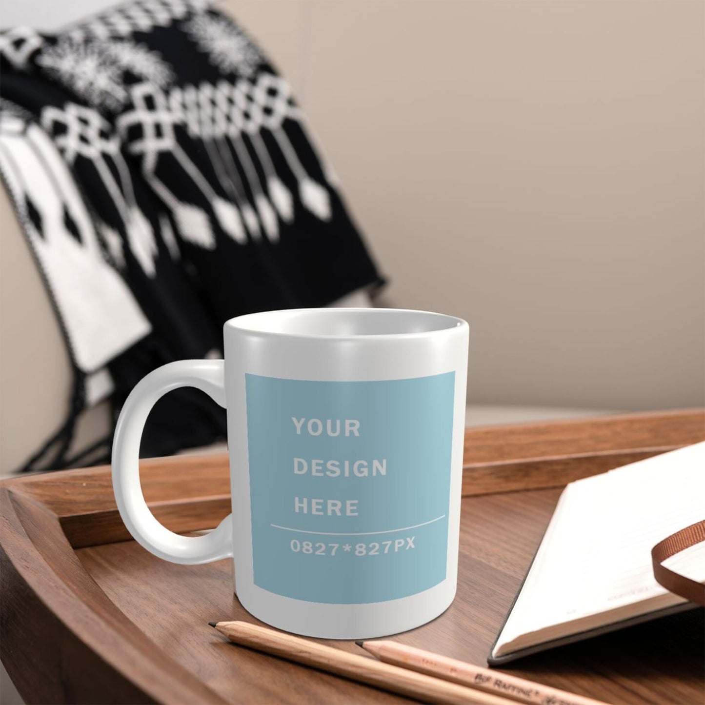 Design your Mug - White Ceramic  Mug -Two Side Printed