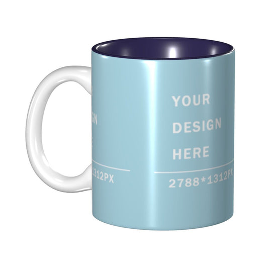 Design your Mug -Inner Color Ceramic Mug-Surface around Printed