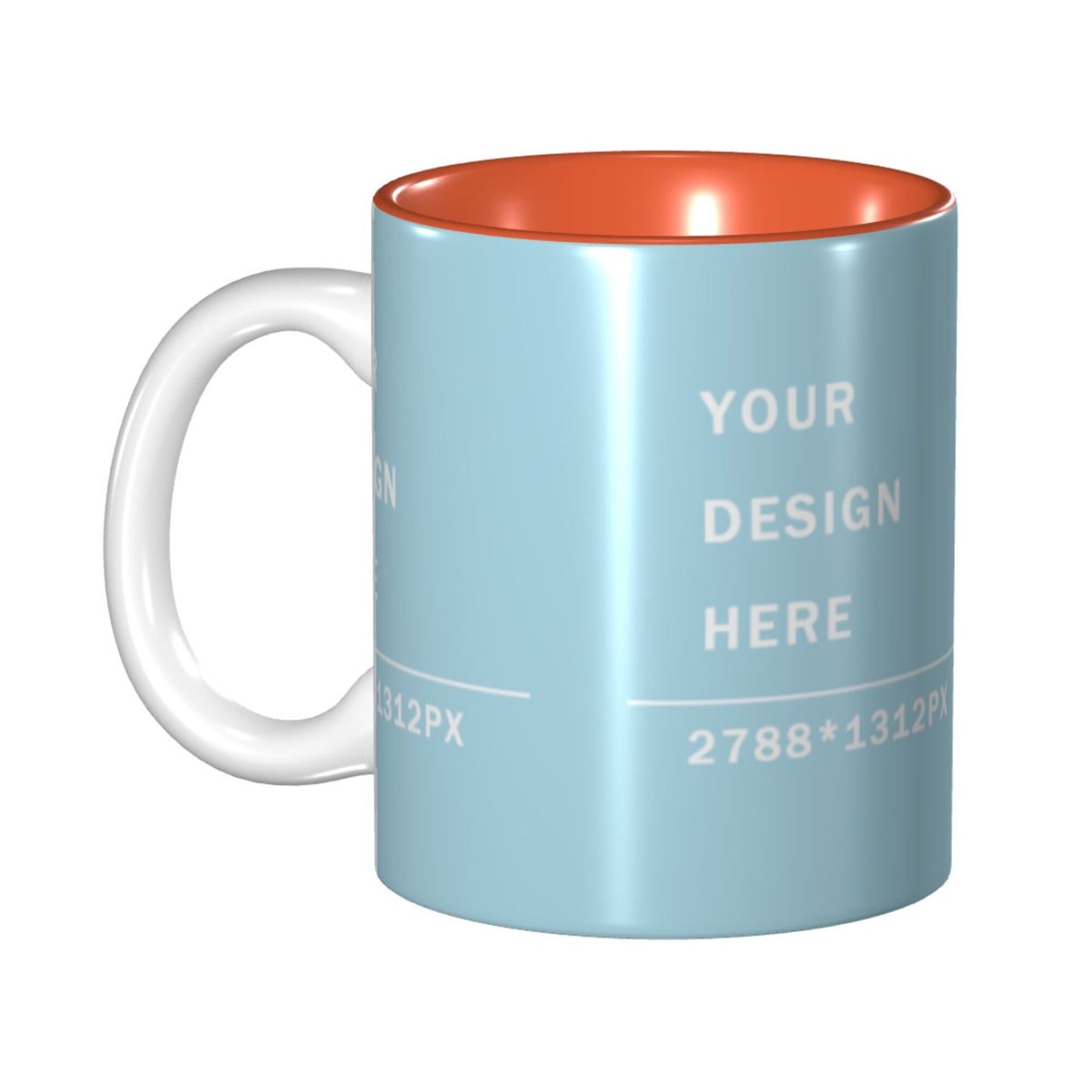 Design your Mug -Inner Color Ceramic Mug-Surface around Printed