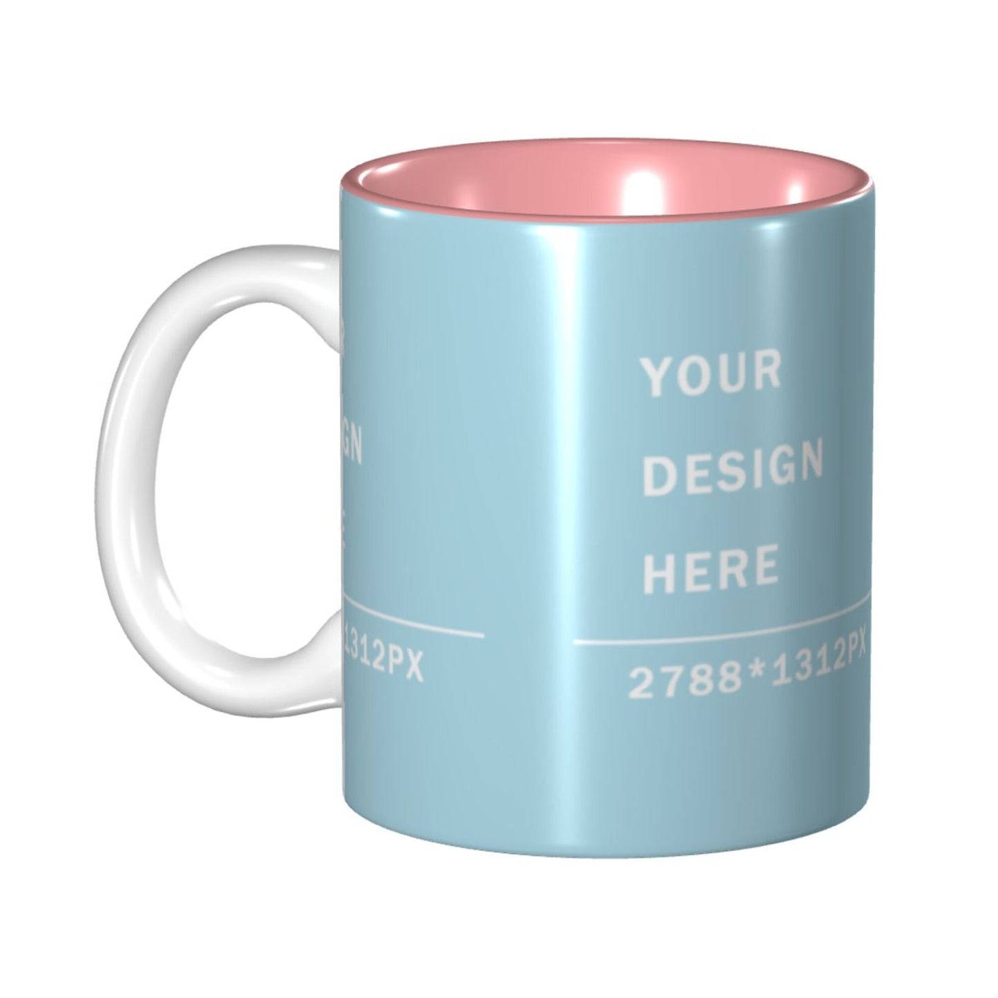 Design your Mug -Inner Color Ceramic Mug-Surface around Printed