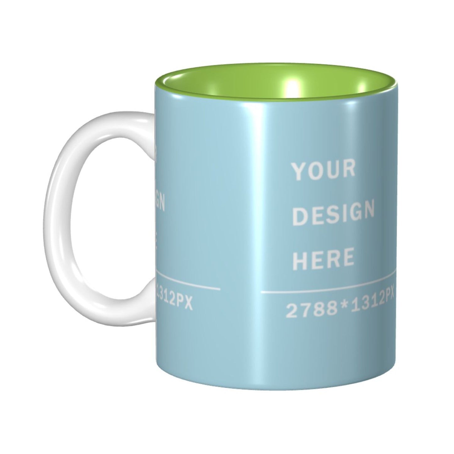 Design your Mug -Inner Color Ceramic Mug-Surface around Printed