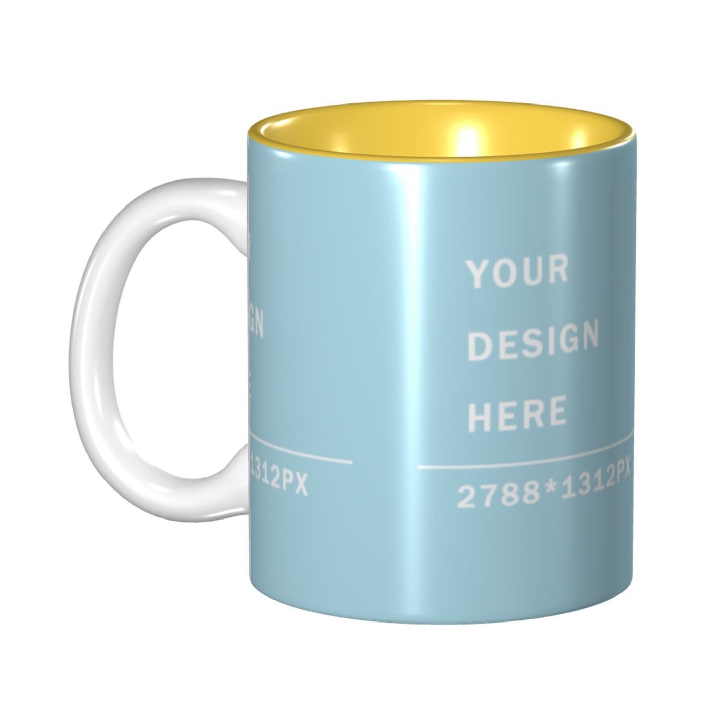 Design your Mug -Inner Color Ceramic Mug-Surface around Printed