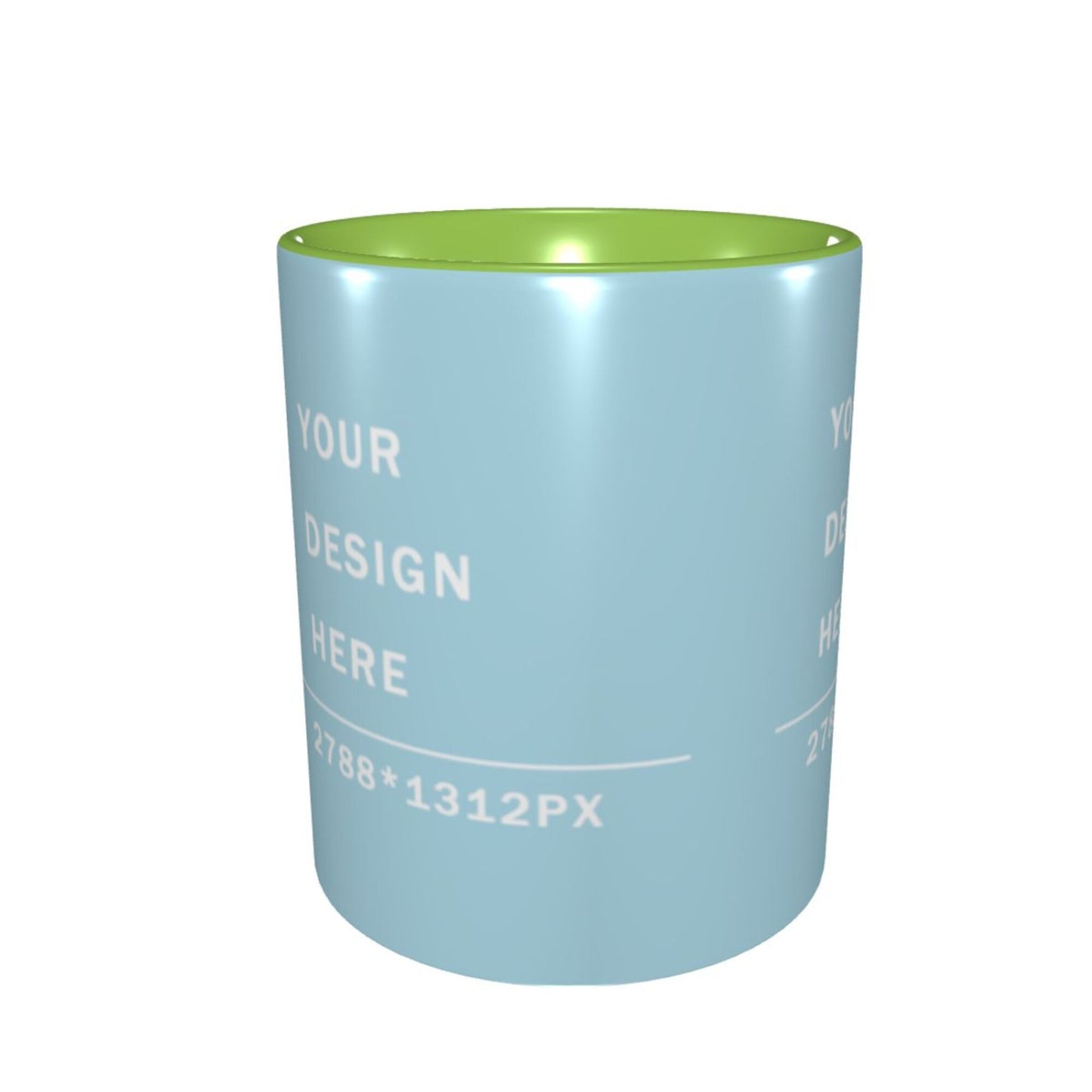 Design your Mug -Inner Color Ceramic Mug-Surface around Printed