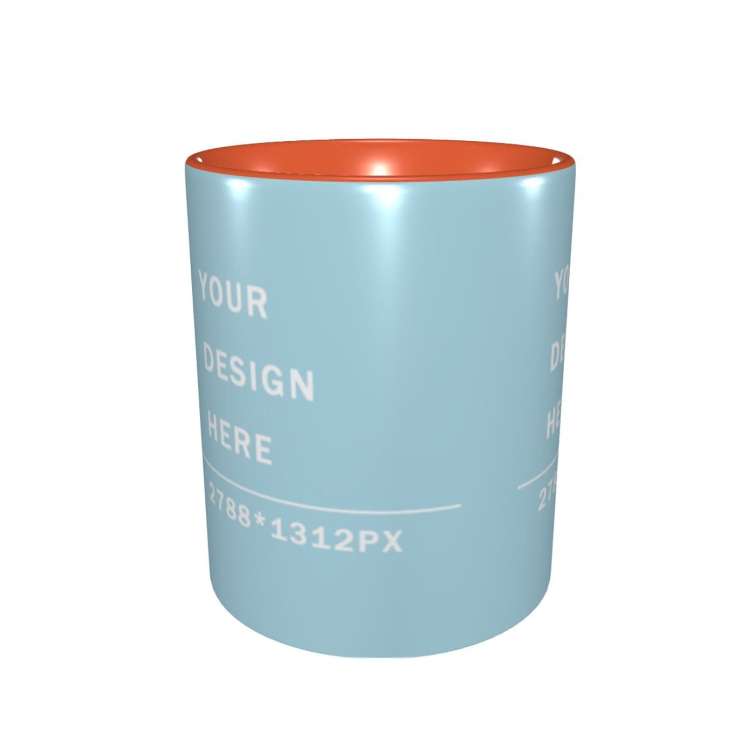 Design your Mug -Inner Color Ceramic Mug-Surface around Printed