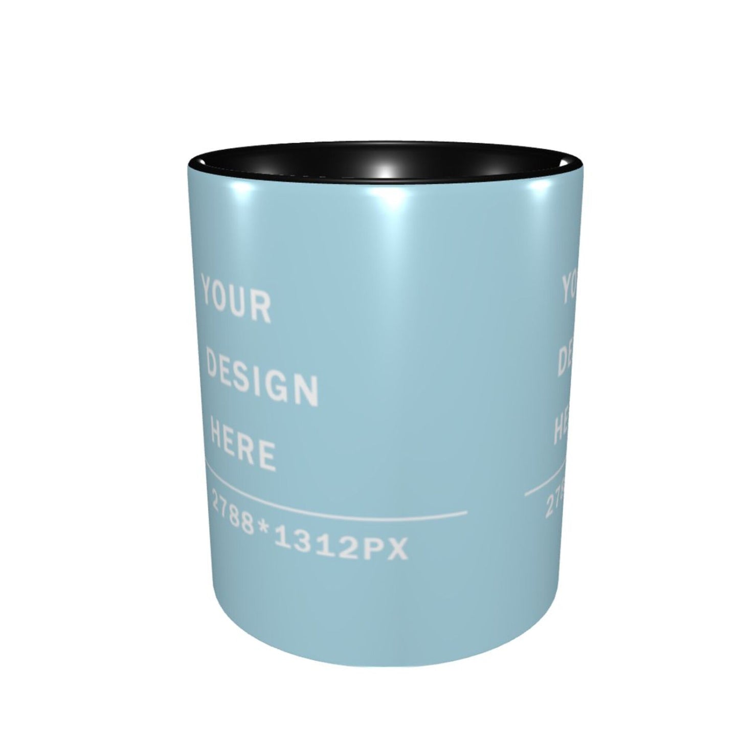 Design your Mug -Inner Color Ceramic Mug-Surface around Printed