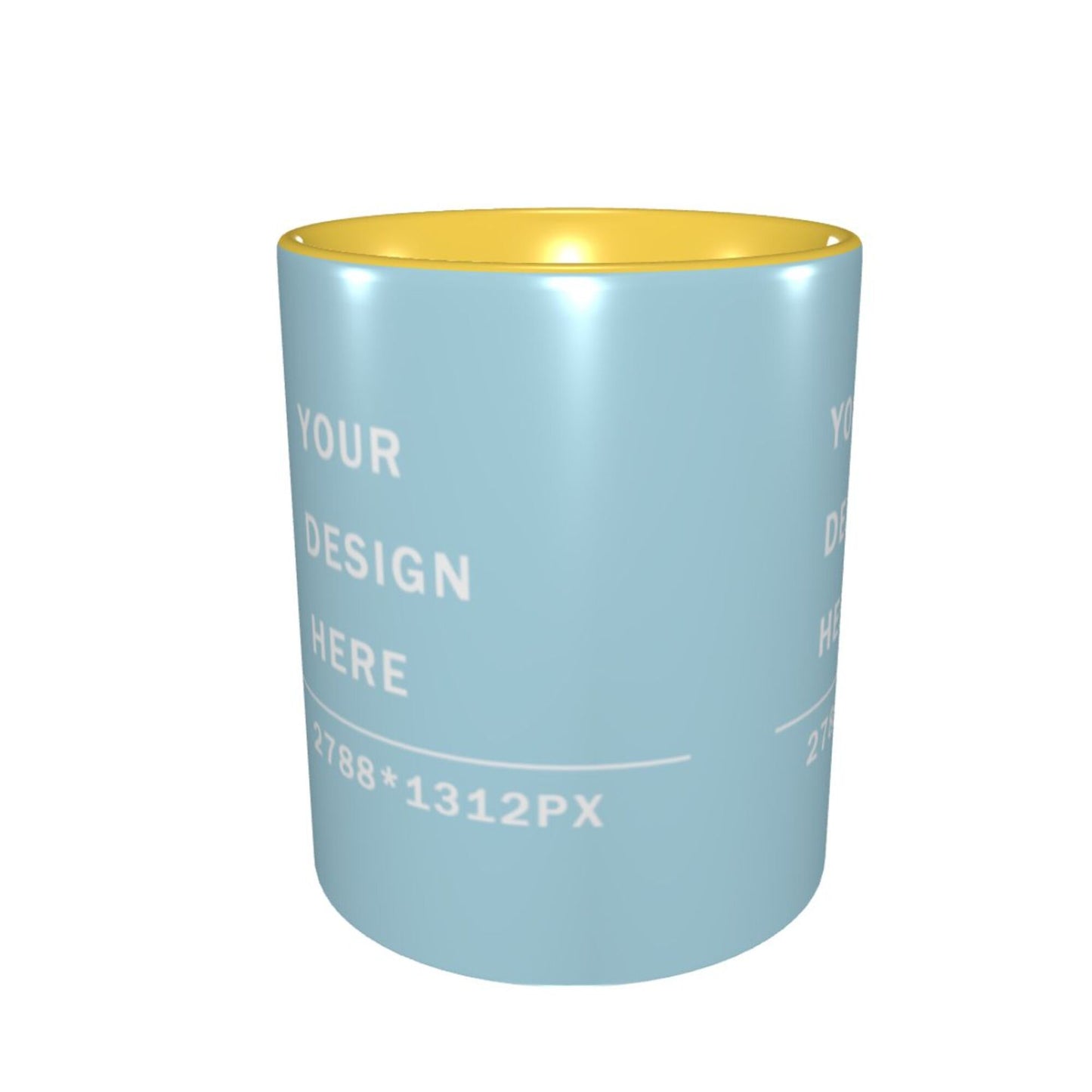 Design your Mug -Inner Color Ceramic Mug-Surface around Printed