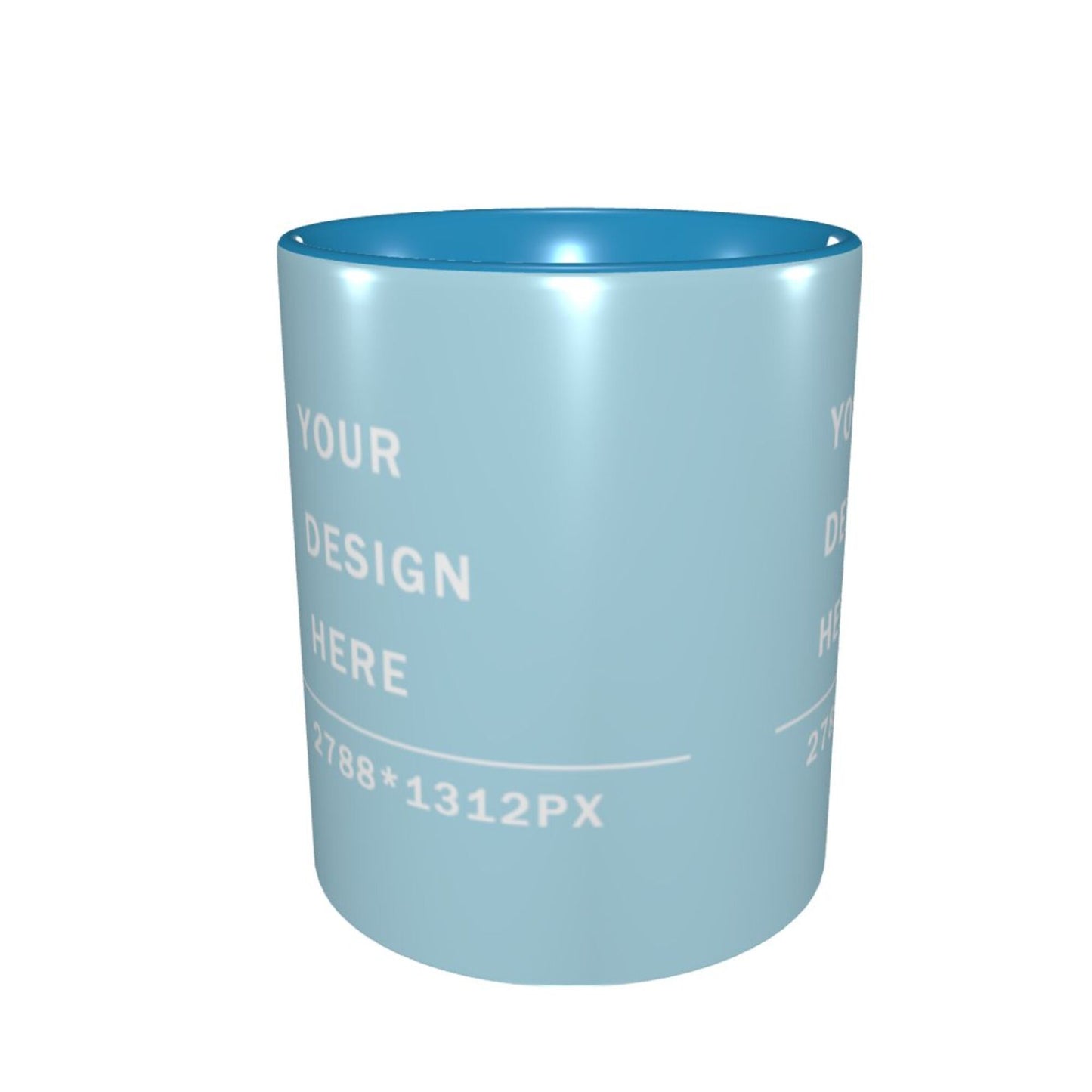 Design your Mug -Inner Color Ceramic Mug-Surface around Printed