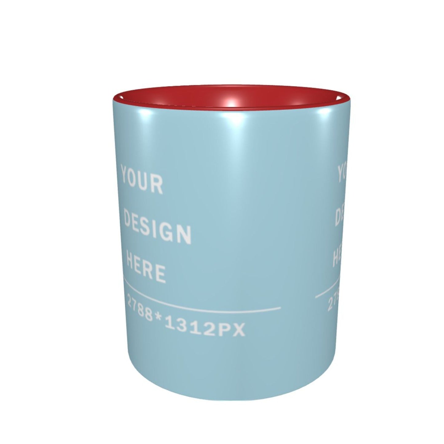 Design your Mug -Inner Color Ceramic Mug-Surface around Printed