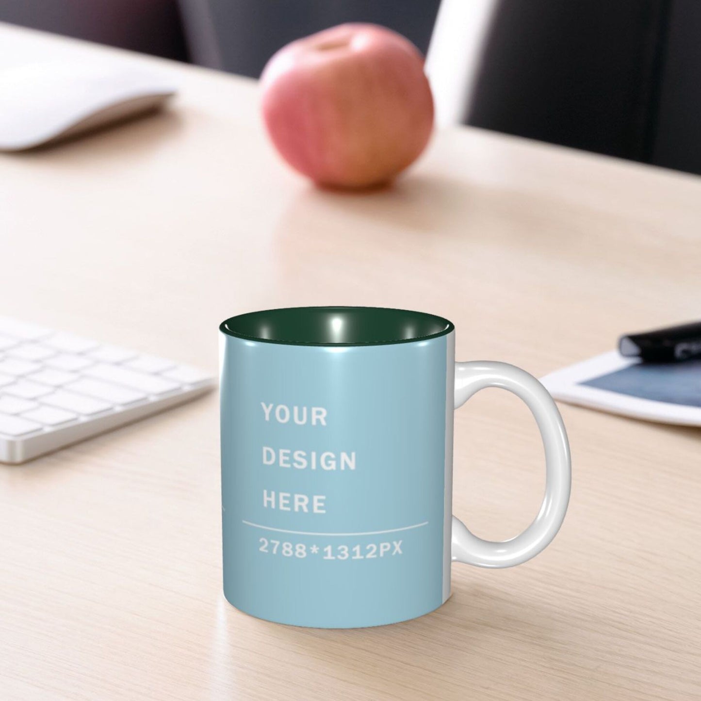 Design your Mug -Inner Color Ceramic Mug-Surface around Printed