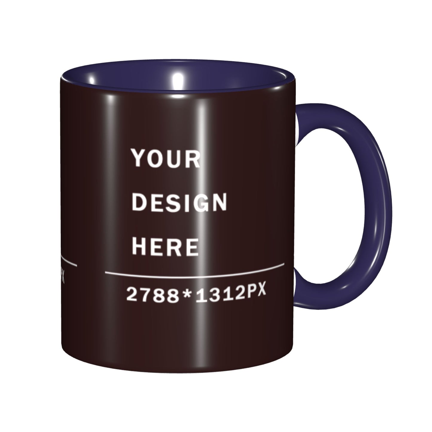 Design your Mug - 11OZ Bicolor Ceramic Mug -Along Surface Printed