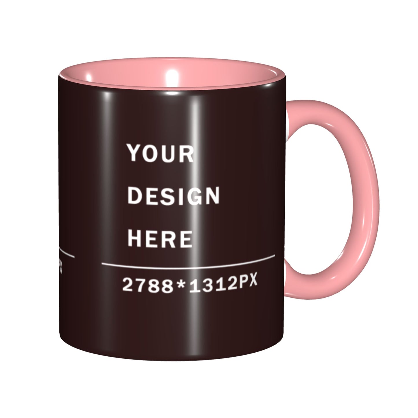 Design your Mug - 11OZ Bicolor Ceramic Mug -Along Surface Printed