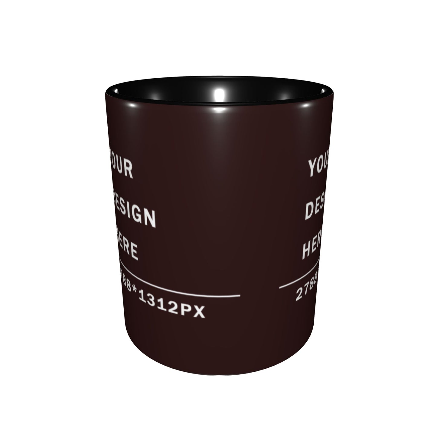 Design your Mug - 11OZ Bicolor Ceramic Mug -Along Surface Printed