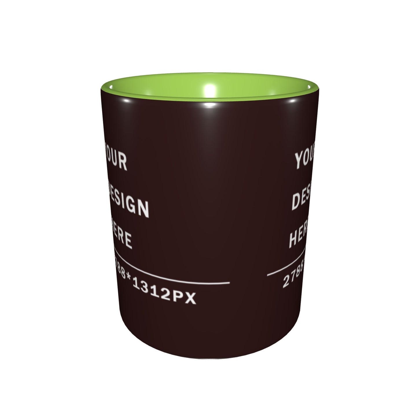 Design your Mug - 11OZ Bicolor Ceramic Mug -Along Surface Printed