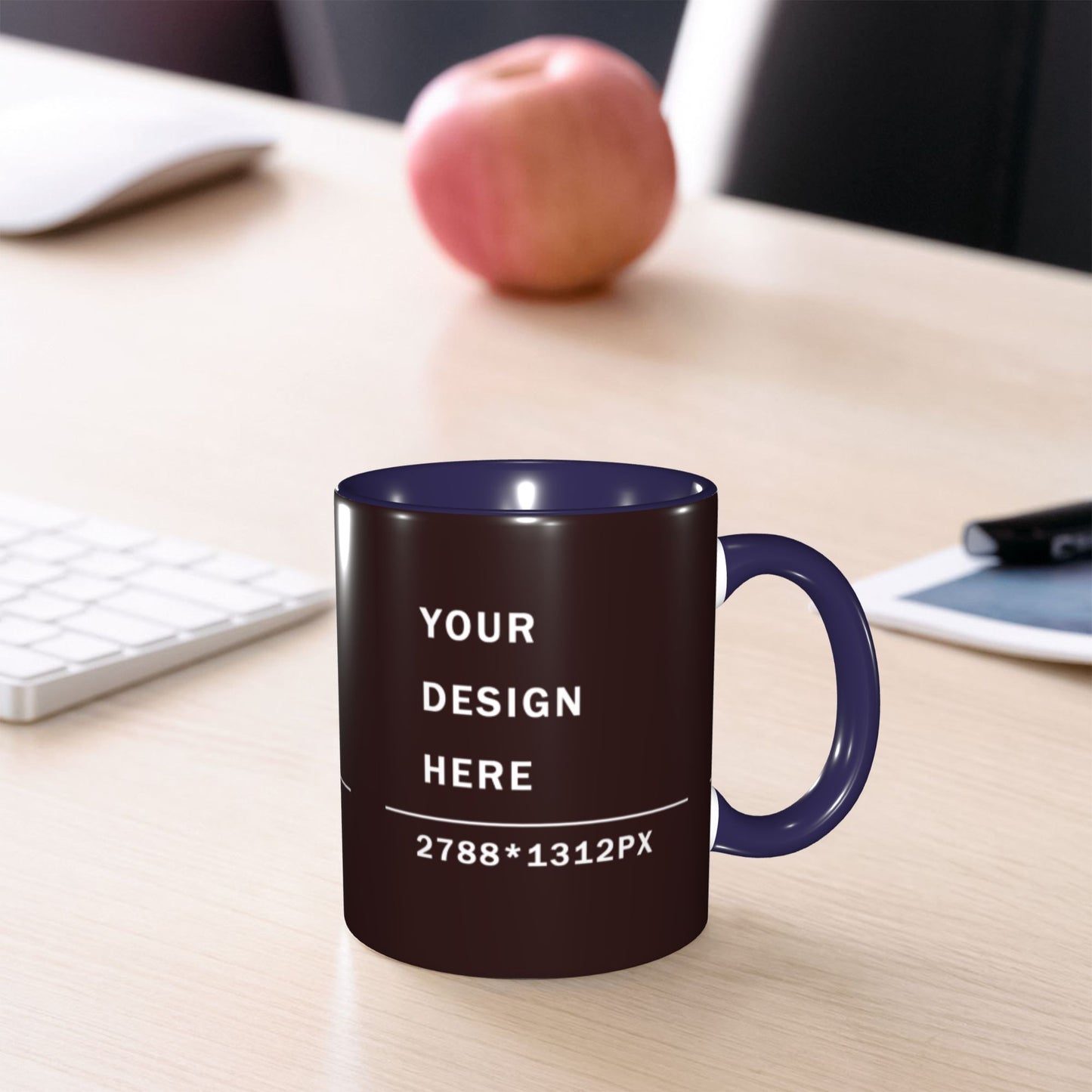 Design your Mug - 11OZ Bicolor Ceramic Mug -Along Surface Printed