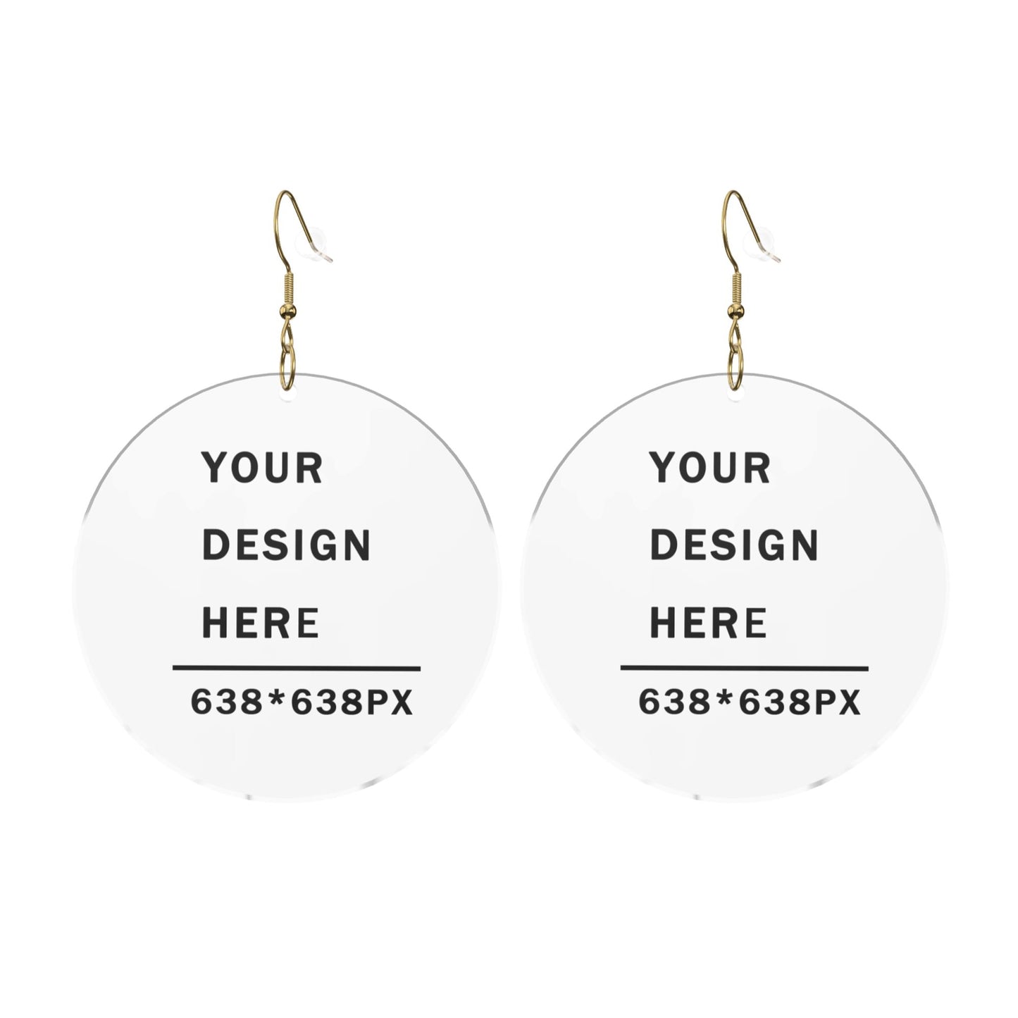 Design a Personalized Round Acrylic Earrings