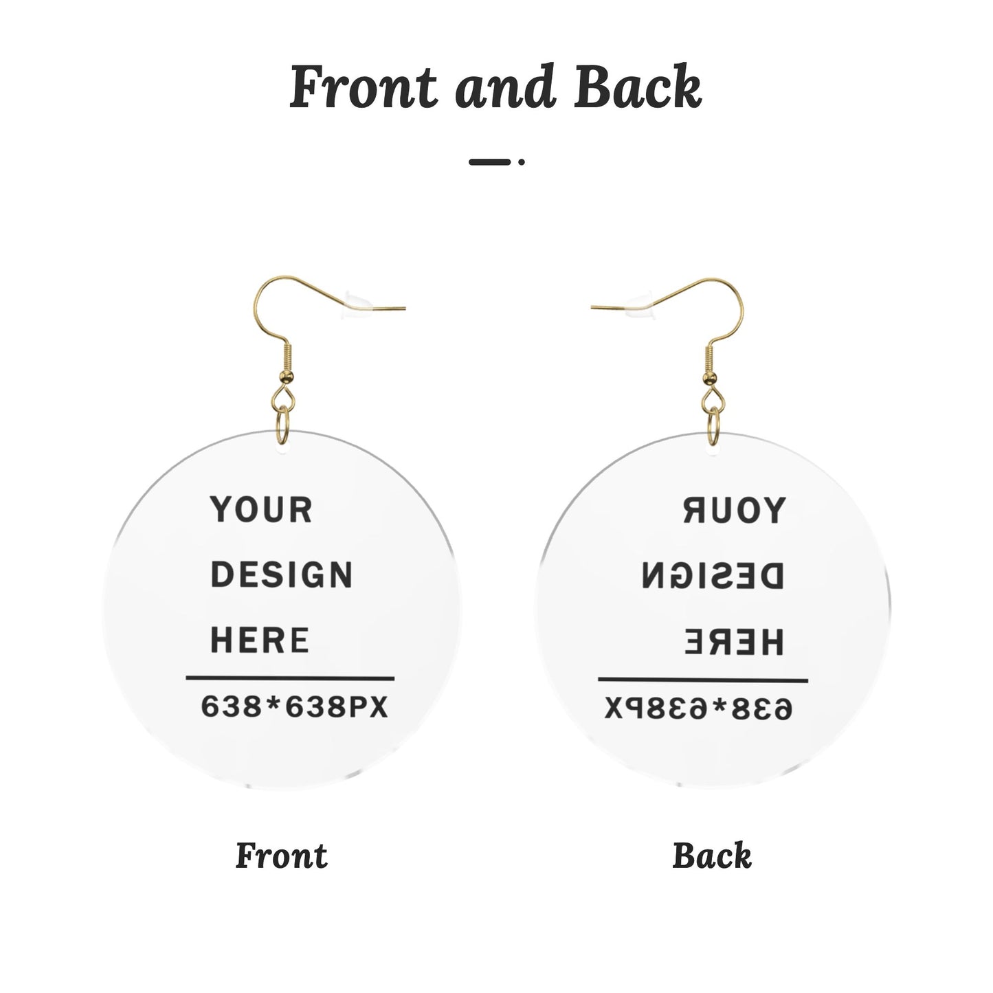 Design a Personalized Round Acrylic Earrings