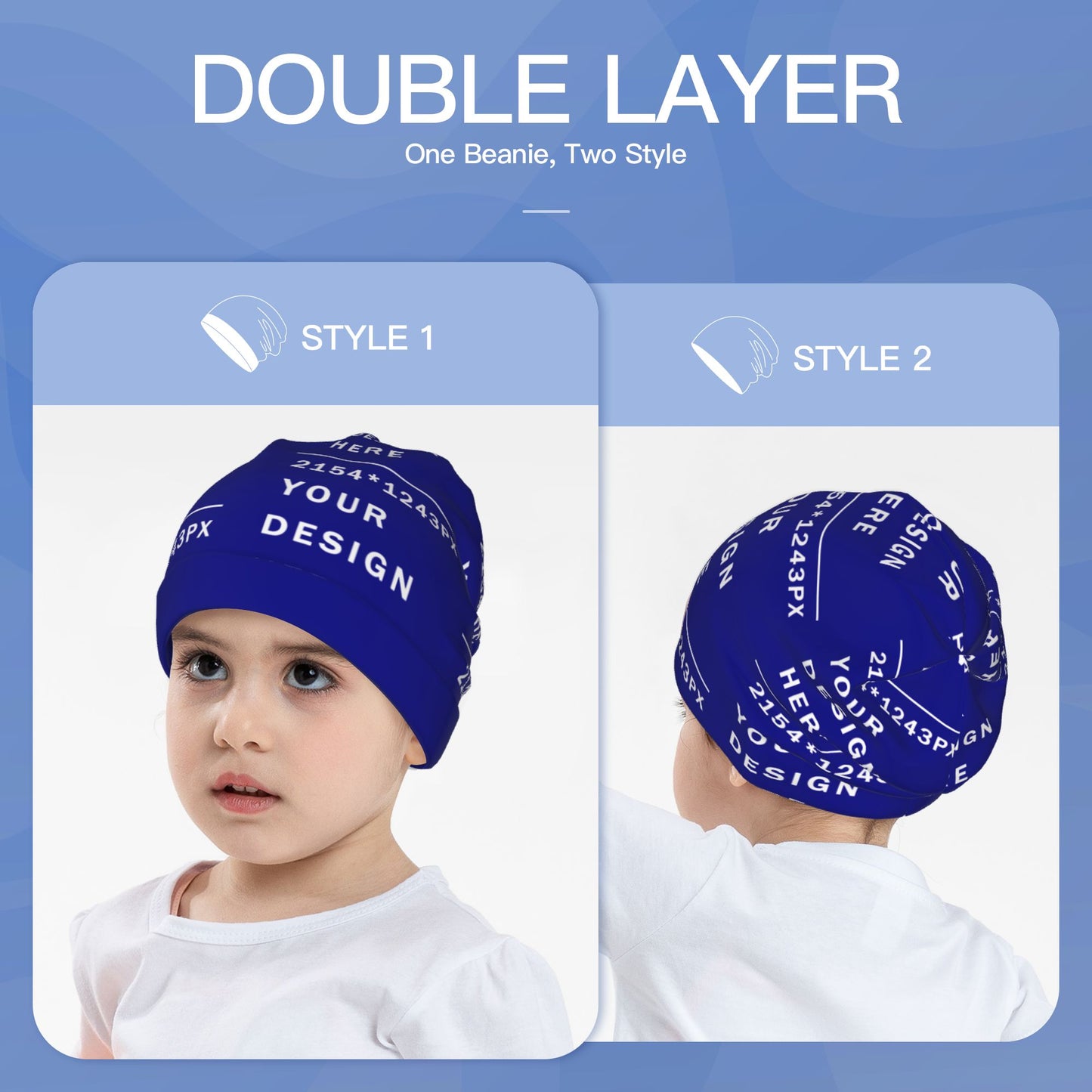 Custom full-printed Kids' Knitted Hat