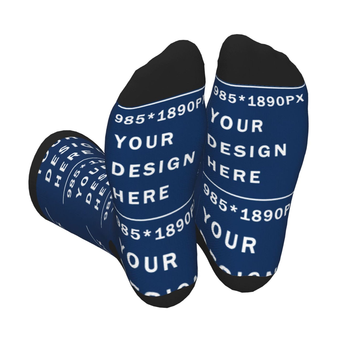 Custom Printed Adult Mid-calf Sock