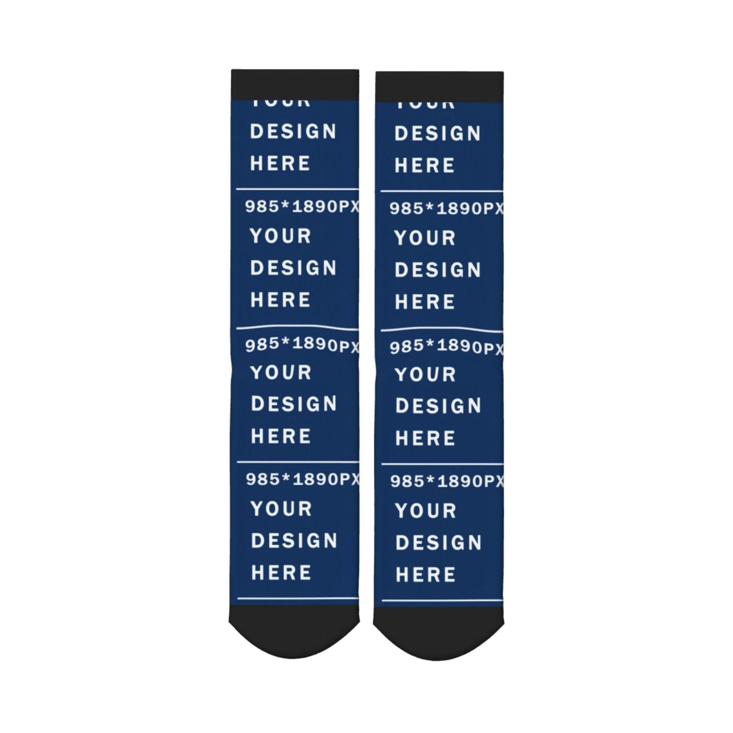 Custom Printed Adult Mid-calf Sock