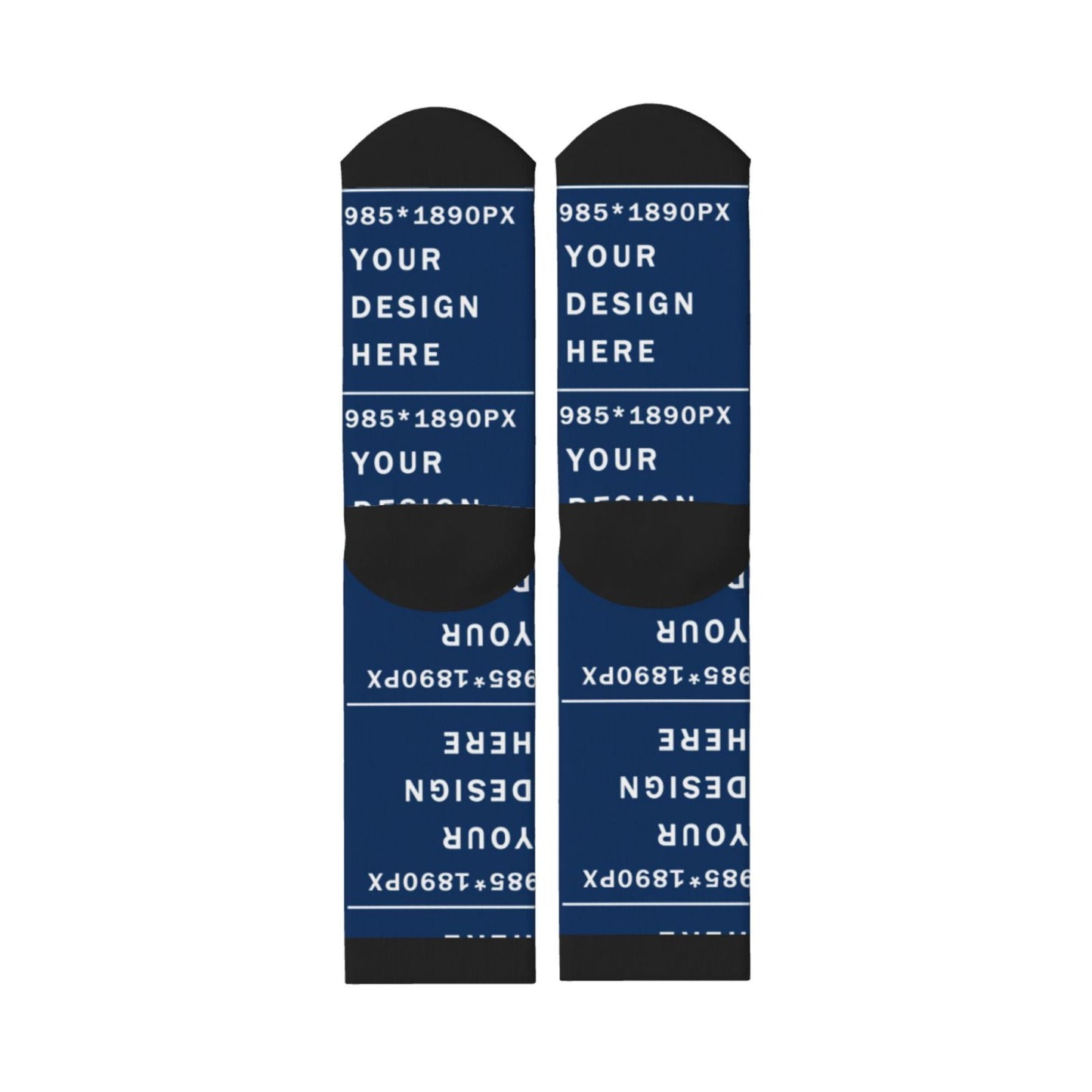 Custom Printed Adult Mid-calf Sock