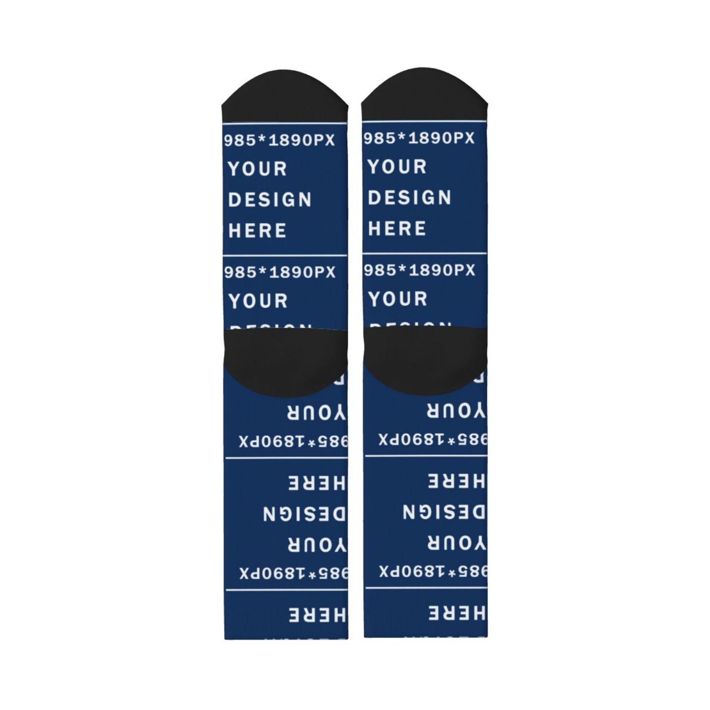 Custom Printed Adult Mid-calf Sock