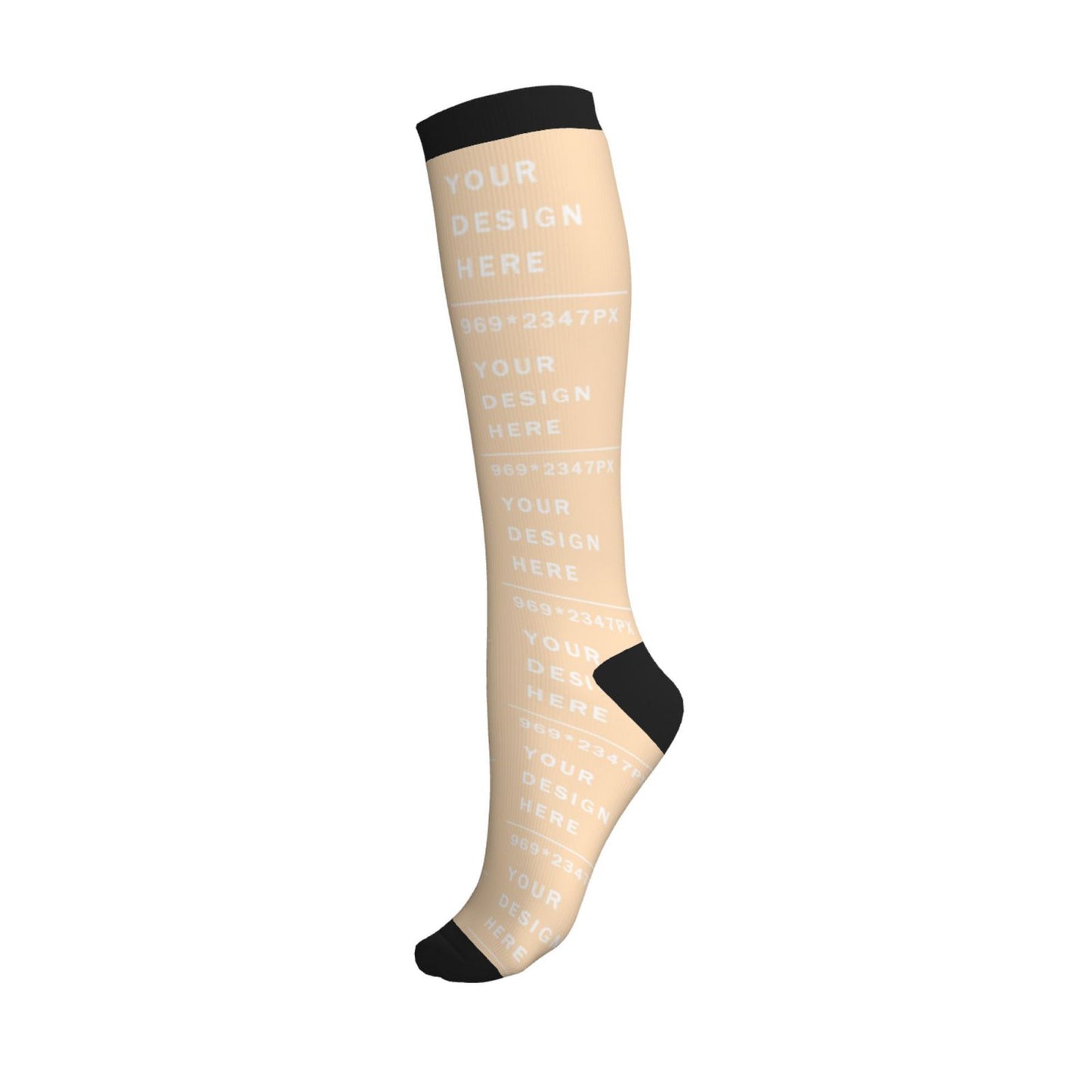 Custom Printed Adult Sports Compression Socks