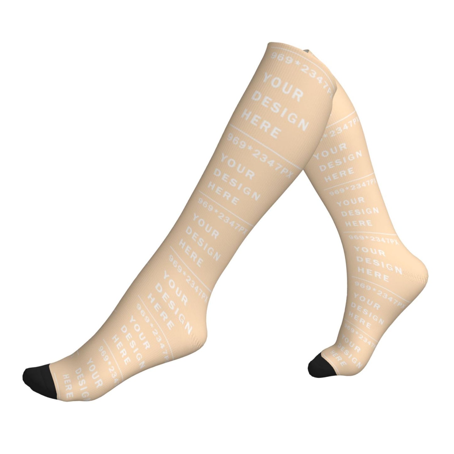 Custom Printed Adult Sports Compression Socks