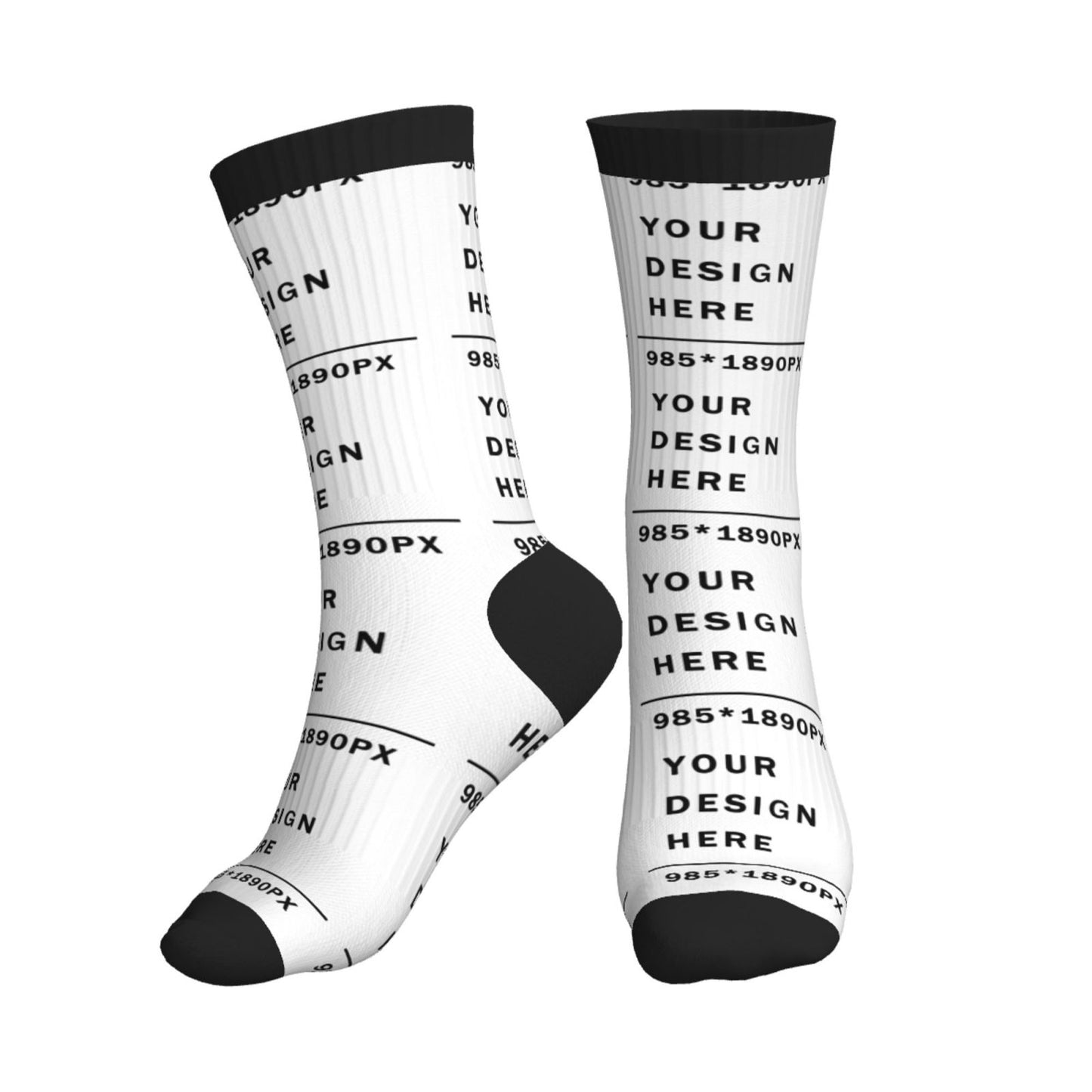 Custom Printed Adult Mid-Tube Sports Socks