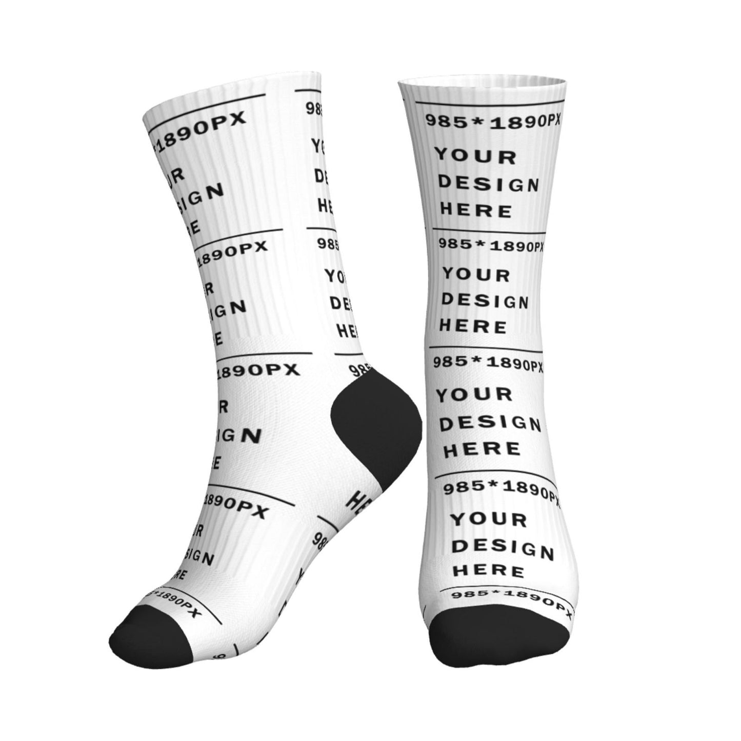 Custom Printed Adult Mid-Tube Sports Socks