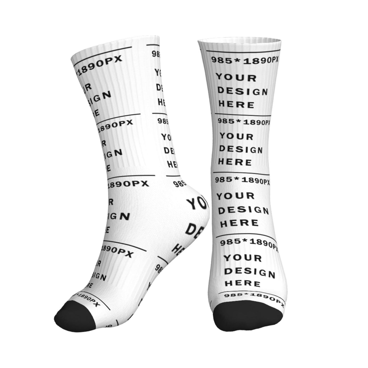 Custom Printed Adult Mid-Tube Sports Socks