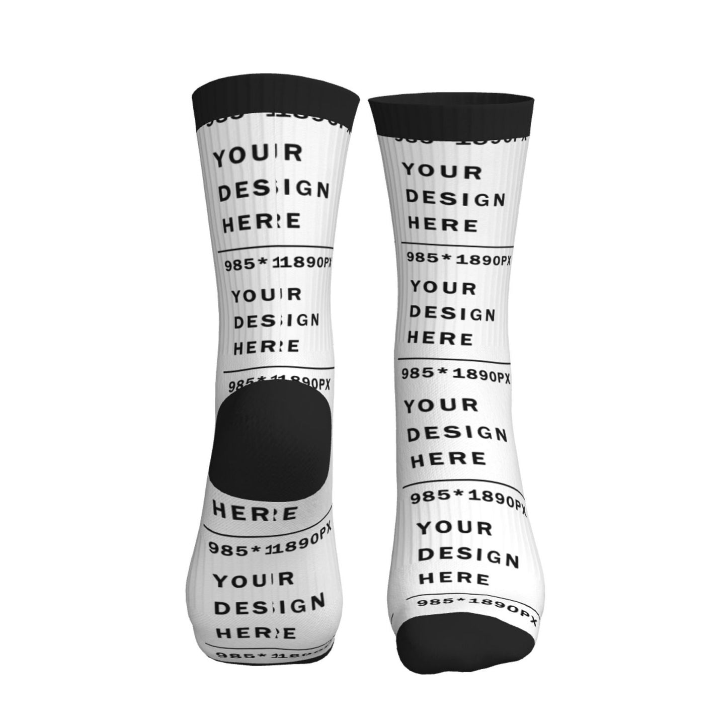 Custom Printed Adult Mid-Tube Sports Socks