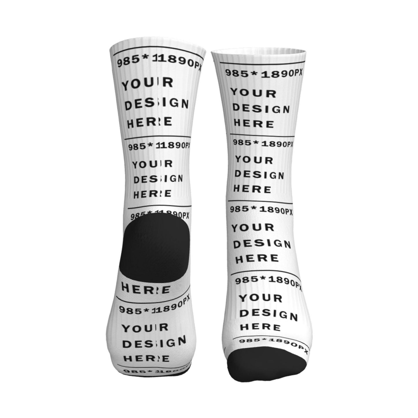 Custom Printed Adult Mid-Tube Sports Socks