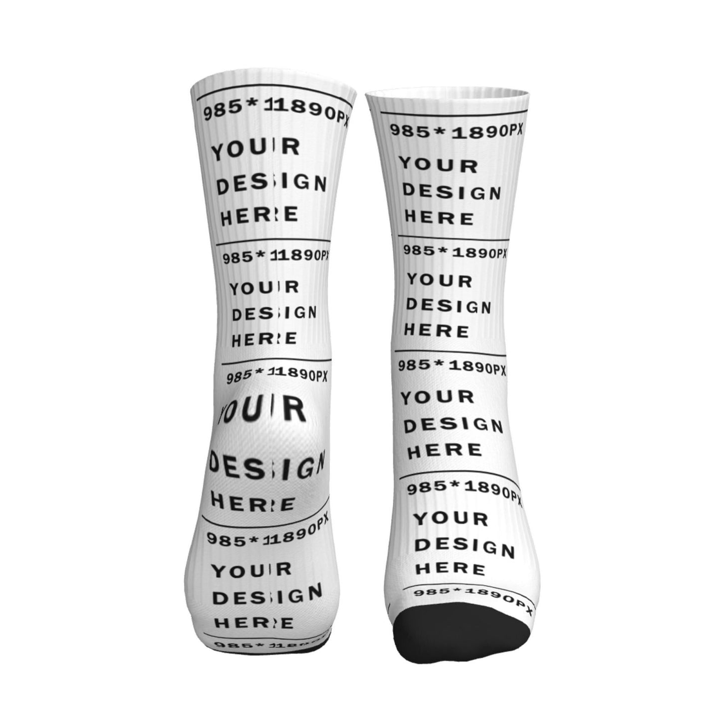 Custom Printed Adult Mid-Tube Sports Socks