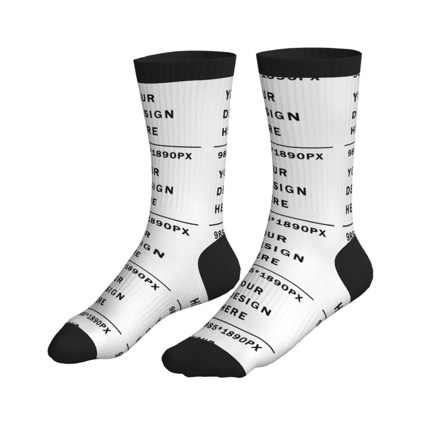 Custom Printed Adult Mid-Tube Sports Socks