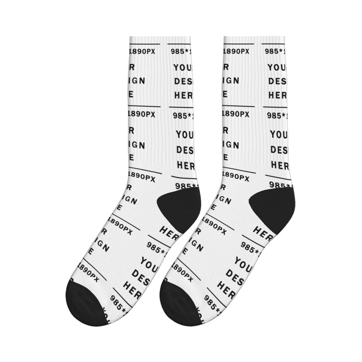 Custom Printed Adult Mid-Tube Sports Socks