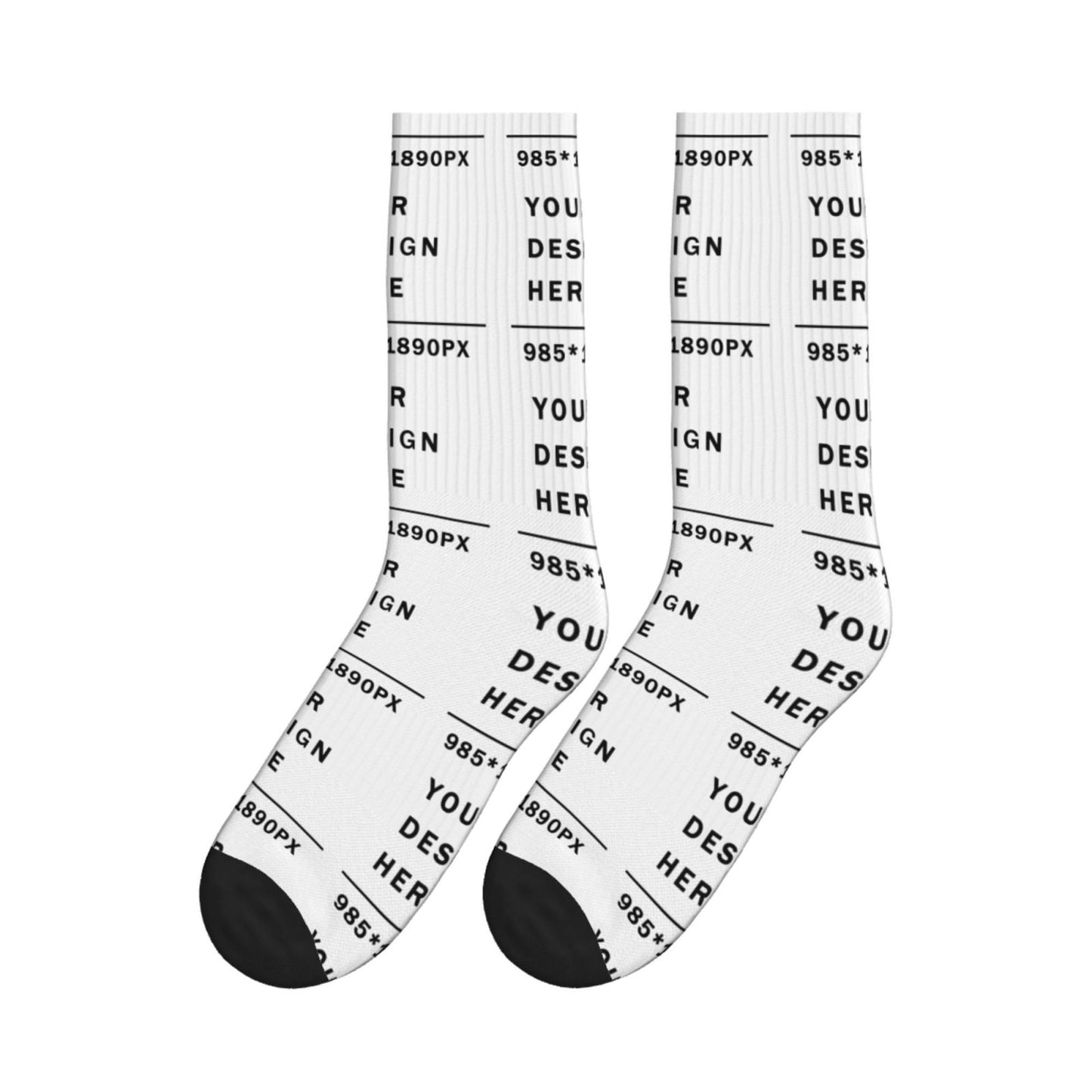 Custom Printed Adult Mid-Tube Sports Socks