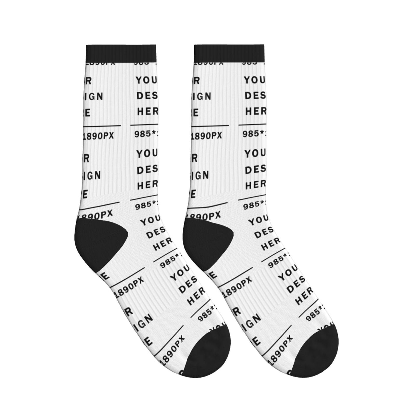 Custom Printed Adult Mid-Tube Sports Socks