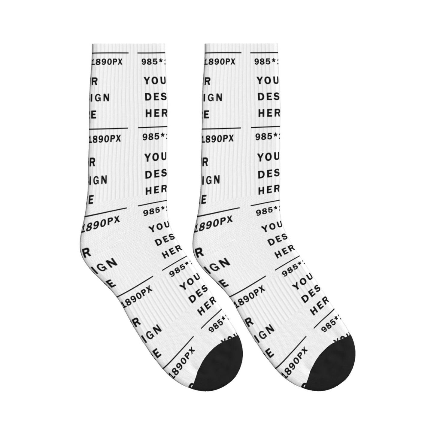 Custom Printed Adult Mid-Tube Sports Socks