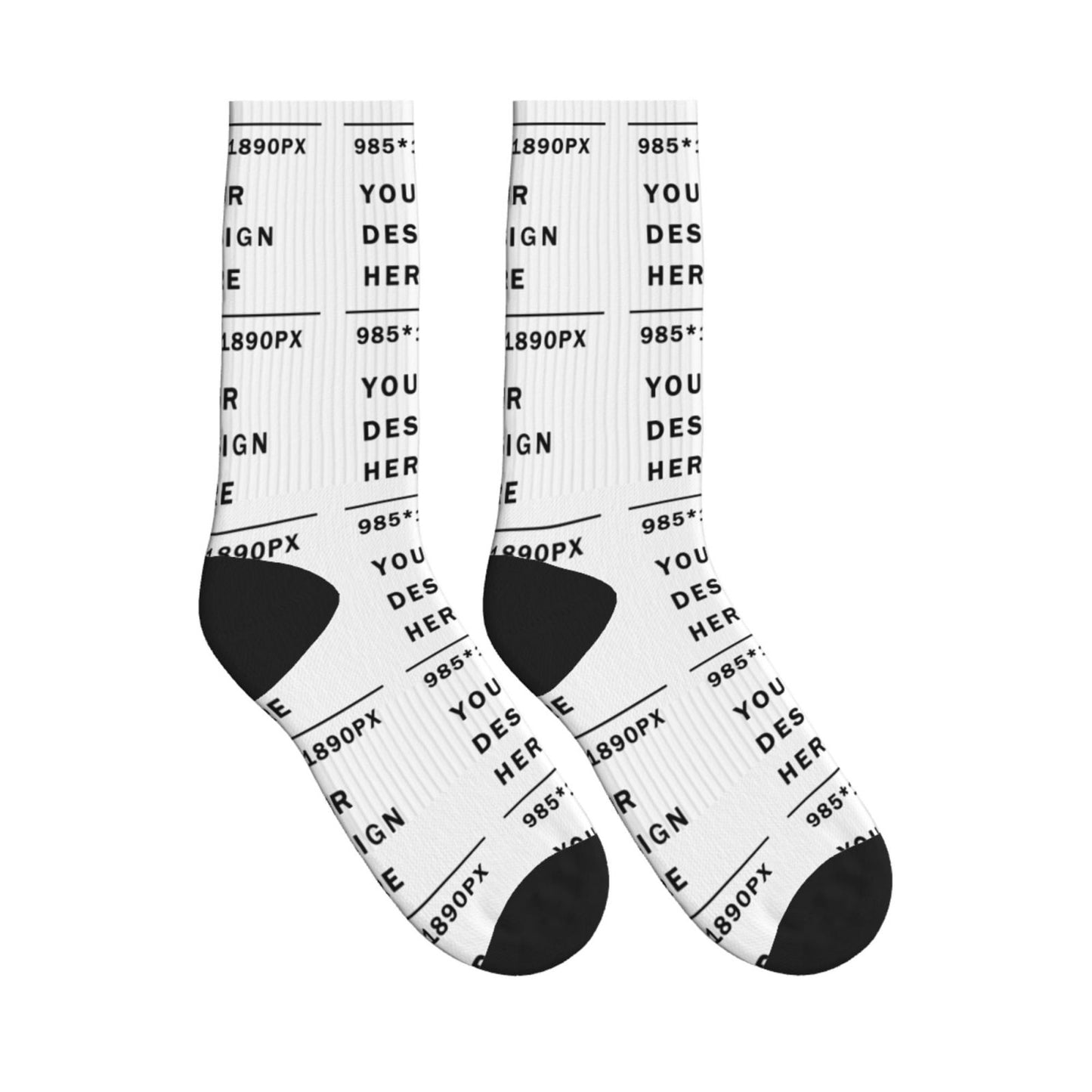 Custom Printed Adult Mid-Tube Sports Socks