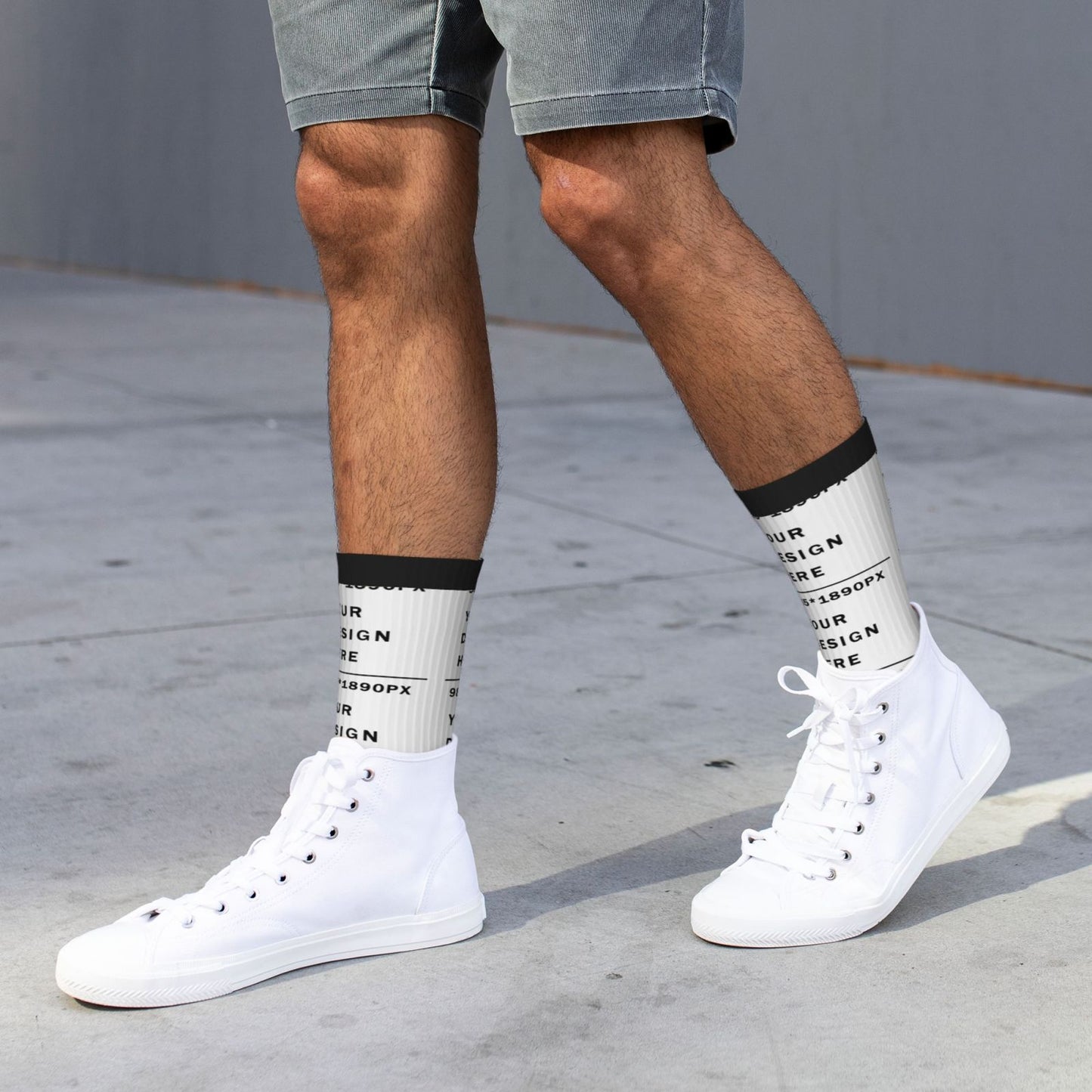 Custom Printed Adult Mid-Tube Sports Socks