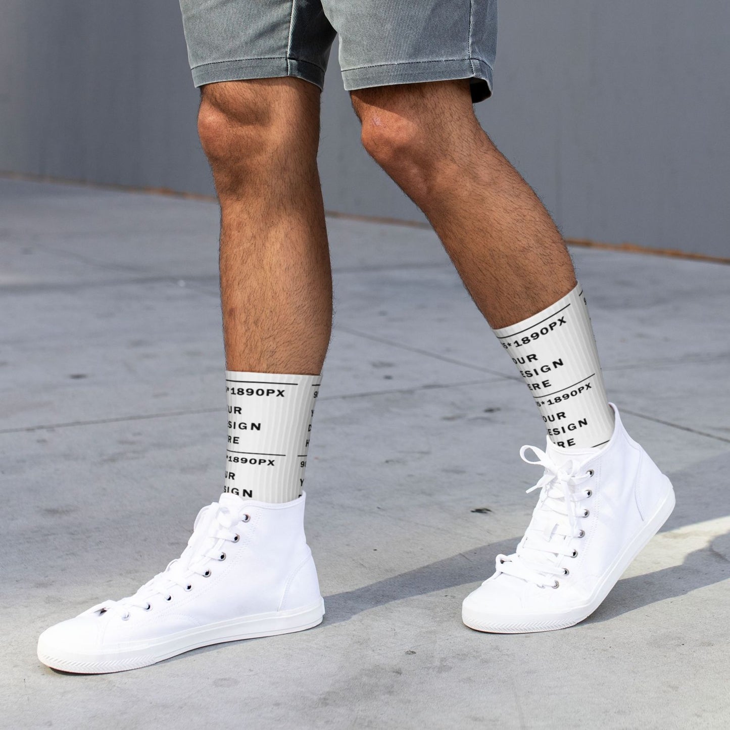 Custom Printed Adult Mid-Tube Sports Socks