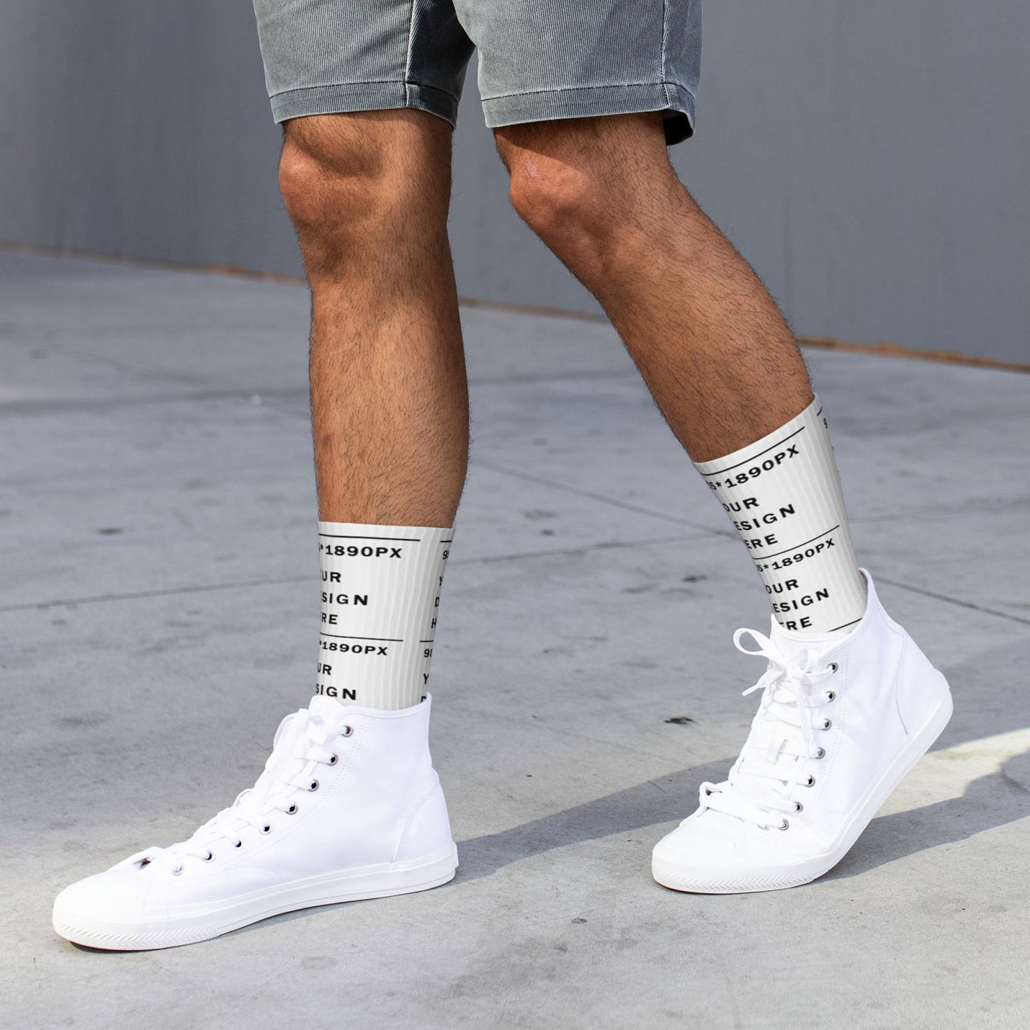 Custom Printed Adult Mid-Tube Sports Socks