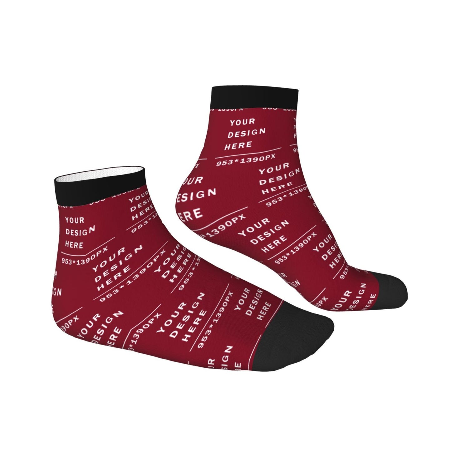 Custom Printed Adult Straight Socks (30cm)